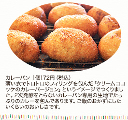 カレーパン　1個172円(税込)