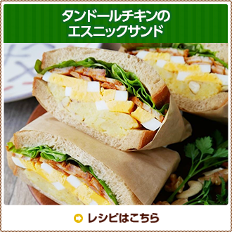 タンドールチキンのエスニックサンド