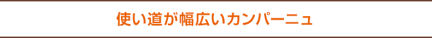 使い道が幅広いカンパーニュ