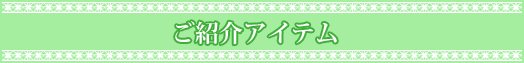 今回ご紹介したアイテム