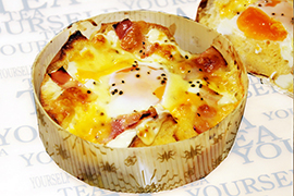 巣ごもり卵のパングラタン