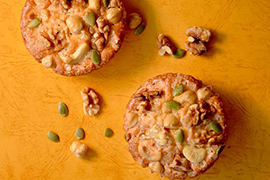 さっくり木の実のケ－キ