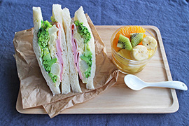 ブロッコリ－＆ポテトサラダサンド