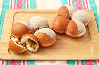 紅茶とオレンジのド－ナツ