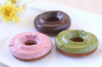 ケ－キド－ナツ（あまおう苺・スイ－ト・抹茶）