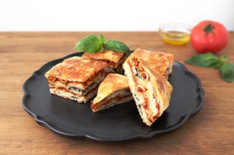 手のひらラザニア風パン