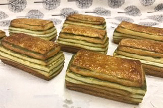 抹茶のデニッシュ　（ミルフィーユ デニッシュ）　